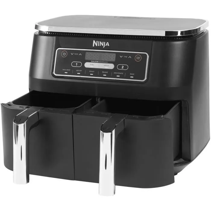 Ninja AF300EU - Friteuse à air 6 en 1 avec double compartiment 7,6 L