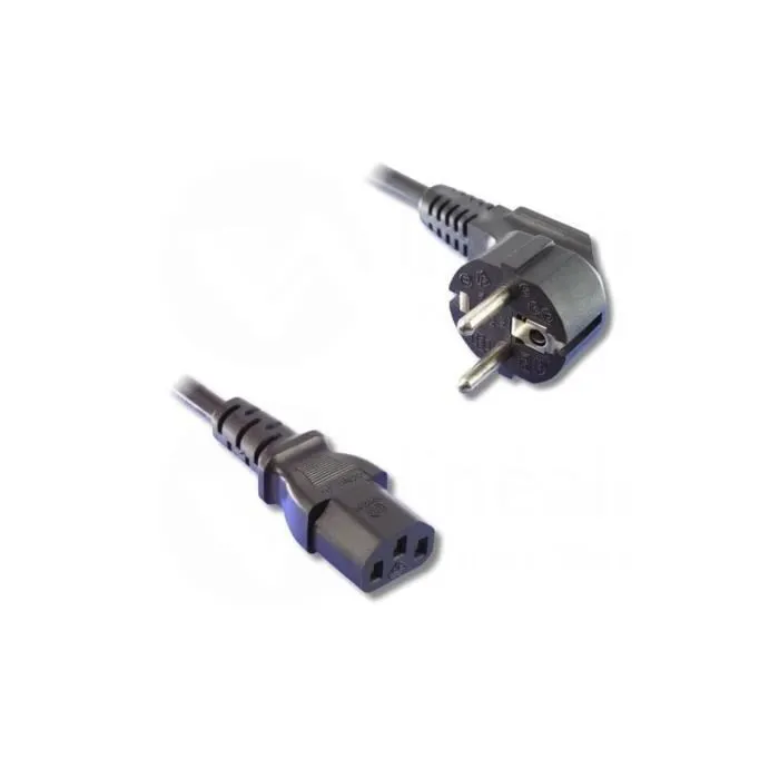 Lineaire EC211B Câble d'alimentation 2 pôles + terre 1,20 m, 3 x 0,75 mm², fiche IEC C13, pour informatique et audio/vidéo, 220V/10A
