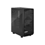 Fractal Design Boîtier PC Meshify 2 Compact Noir avec Panneau en Verre Trempé, Filtre Mesh Amovible, 3 Ventilateurs, Support E-ATX, USB-C 3.1 Gen2