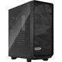 Fractal Design Boîtier PC Meshify 2 Compact Noir avec Panneau en Verre Trempé, Filtre Mesh Amovible, 3 Ventilateurs, Support E-ATX, USB-C 3.1 Gen2