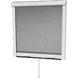Stor Insect Moustiquaire Enroulable Verticale pour Fenêtre PVC - Toile Fibre de Verre - Recoupable L100 x H145 cm - Blanc