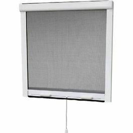 Stor Insect Moustiquaire de fenêtre enroulable verticale en PVC, L100 x H145 cm