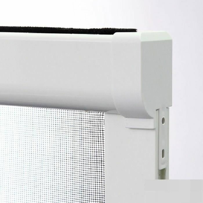 Stor Insect Moustiquaire de fenêtre enroulable verticale en PVC, L100 x H145 cm