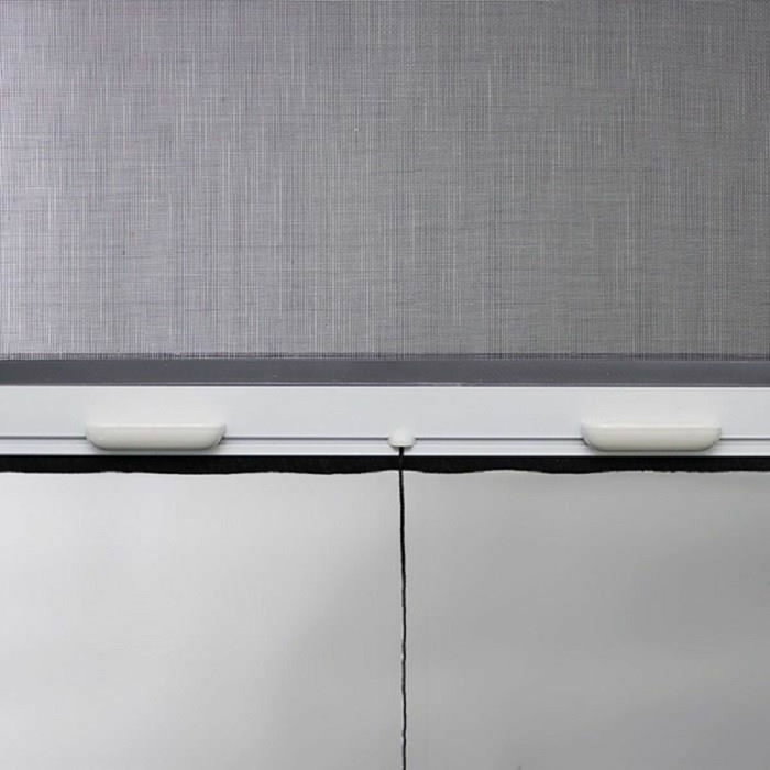 Stor Insect Moustiquaire de fenêtre enroulable verticale en PVC, L100 x H145 cm