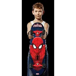 Stamp Skateboard SPIDERMAN 28" x 8" - Disney - Truck PP haute résistance - Plateau 9 couches en érable - Roues 50mm PVC - À partir de 6 ans