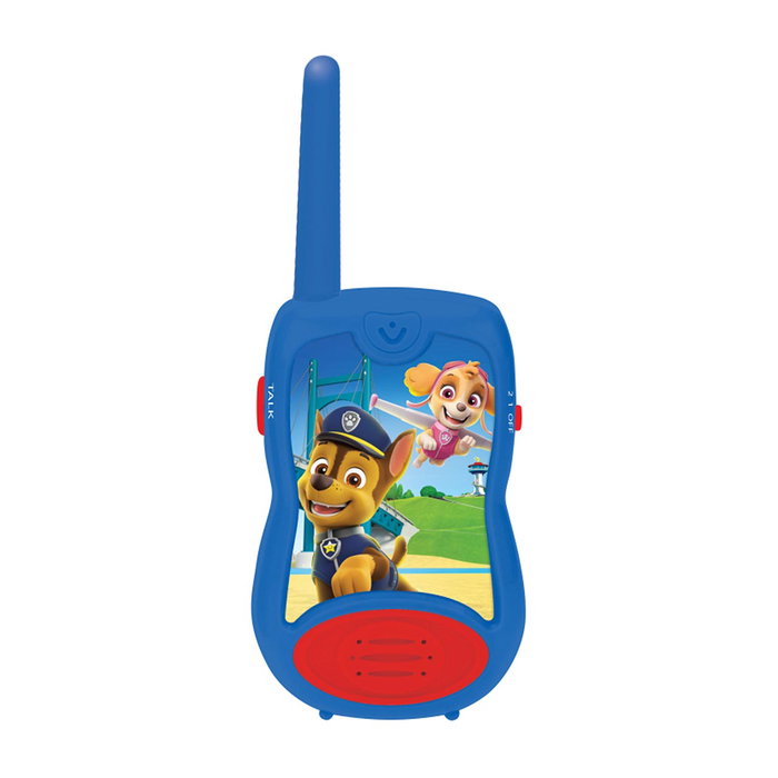 LEXIBOOK Walkie-Talkies Pat' Patrouille PAW PATROL - Paire avec portée de 120 m, accroche-ceinture, pour enfants dès 3 ans