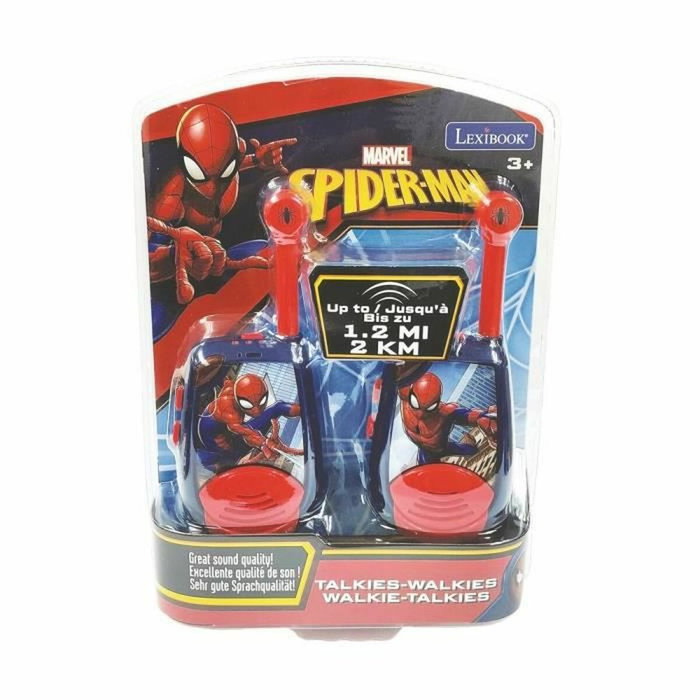 Lexibook Talkies-Walkies Spider-Man - Portée 2 km - Rouge et Bleu