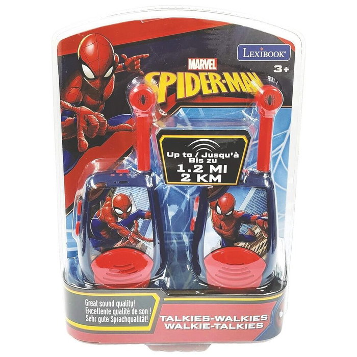 Lexibook Talkies-Walkies Spider-Man - Portée 2 km - Rouge et Bleu