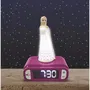 Lexibook Réveil Veilleuse Digital Lumineux 3D La Reine Des Neiges 2 (Frozen) pour Enfant - Écran LCD Rétro-éclairé, Effets Sonores, Alarme - Blanc et Violet