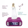 Lexibook Réveil Veilleuse Digital Lumineux 3D La Reine Des Neiges 2 (Frozen) pour Enfant - Écran LCD Rétro-éclairé, Effets Sonores, Alarme - Blanc et Violet