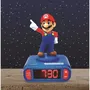 Lexibook Réveil Veilleuse Digital Super Mario 3D Lumineux et Sonore Bleu et Rouge avec Écran LCD et Effets Sonores pour Enfant