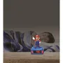 Lexibook Réveil Veilleuse Digital Super Mario 3D Lumineux et Sonore Bleu et Rouge avec Écran LCD et Effets Sonores pour Enfant