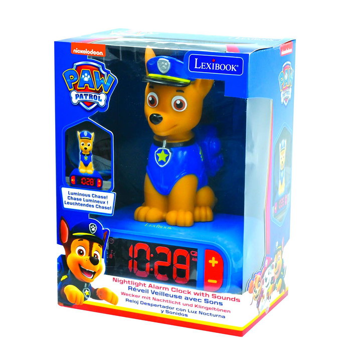 Lexibook Chase Patrulla Canina Rl800Pa - Réveil enfant avec veilleuse, son et lumière - Lexibook - Licencié Paw Patrol - Pour enfants +3 ans