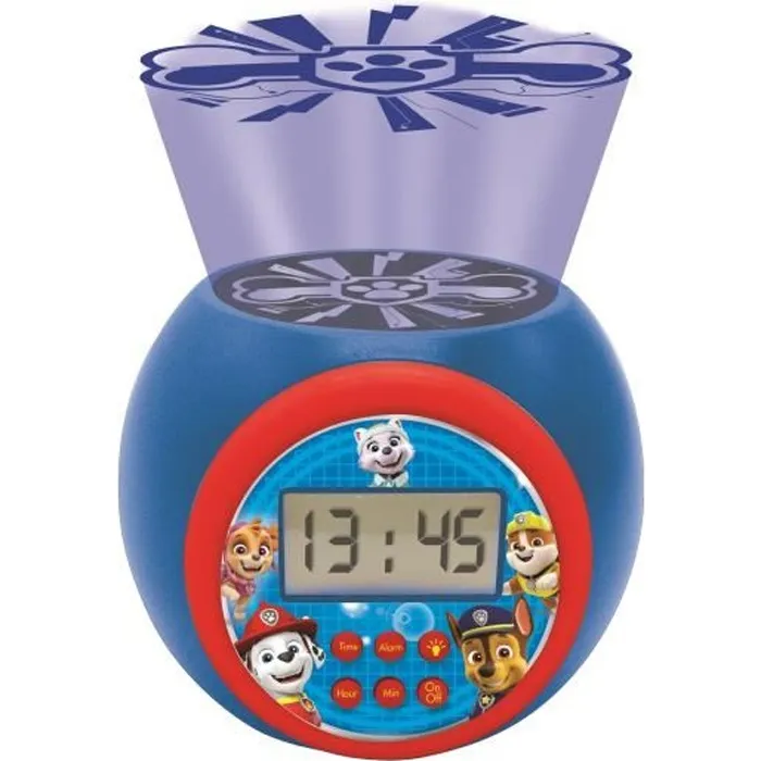 Lexibook Réveil Projecteur Pat' Patrouille avec Veilleuse Minuterie pour Enfants - Écran LCD Rétroéclairé, Alarme Snooze, Alimentation sur Piles Lexibook Réveil Projecteur Pat' Patrouille avec Veilleuse Minuterie pour Enfants - Écran LCD Rétroéclairé, Alarme Snooze, Alimentation sur Piles