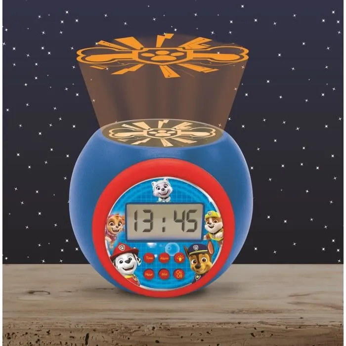 Lexibook Réveil Projecteur Pat' Patrouille avec Veilleuse Minuterie pour Enfants - Écran LCD Rétroéclairé, Alarme Snooze, Alimentation sur Piles Lexibook Réveil Projecteur Pat' Patrouille avec Veilleuse Minuterie pour Enfants - Écran LCD Rétroéclairé, Alarme Snooze, Alimentation sur Piles