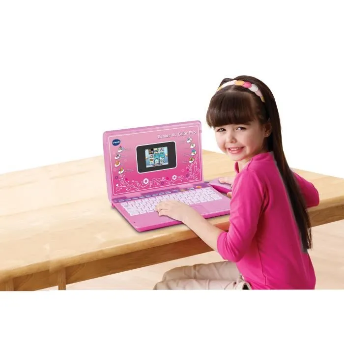 Vtech Genius XL Color Pro - Ordinateur éducatif bilingue français pour enfants 6-11 ans - Écran couleur haute définition avec 90 activités Vtech Genius XL Color Pro - Ordinateur éducatif bilingue français pour enfants 6-11 ans - Écran couleur haute définition avec 90 activités