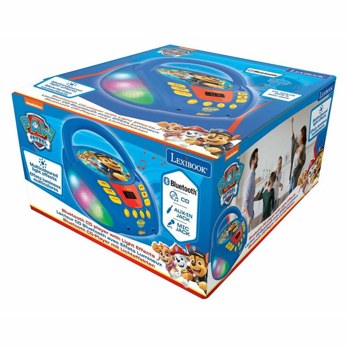 Lexibook Lecteur CD Bluetooth La Pat' Patrouille avec Effets Lumineux Lexibook Lecteur CD Bluetooth La Pat' Patrouille avec Effets Lumineux