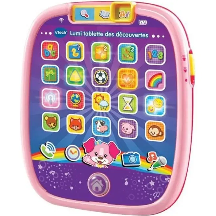 Vtech Baby - Lumi Tablette des Découvertes - Tablette tactile lumineuse éducative pour enfant de 9 à 36 mois - Rose Vtech Baby - Lumi Tablette des Découvertes - Tablette tactile lumineuse éducative pour enfant de 9 à 36 mois - Rose