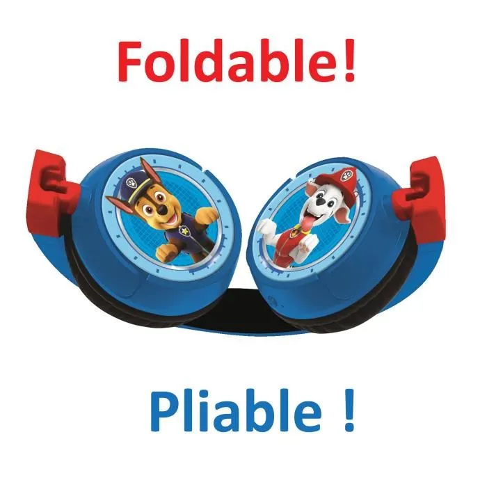Lexibook Casque audio 2 en 1 pour enfants PAT' PATROUILLE - Bluetooth et filaire, pliable, limité à 85 dB, réglable, avec micro et contrôle Lexibook Casque audio 2 en 1 pour enfants PAT' PATROUILLE - Bluetooth et filaire, pliable, limité à 85 dB, réglable, avec micro et contrôle