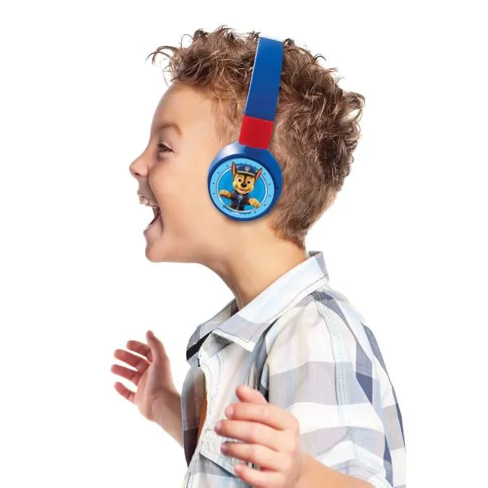 Lexibook Casque audio 2 en 1 pour enfants PAT' PATROUILLE - Bluetooth et filaire, pliable, limité à 85 dB, réglable, avec micro et contrôle Lexibook Casque audio 2 en 1 pour enfants PAT' PATROUILLE - Bluetooth et filaire, pliable, limité à 85 dB, réglable, avec micro et contrôle