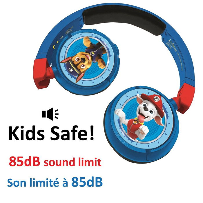 LEXIBOOK Casque 2-en-1 Pat' Patrouille Bluetooth et filaire