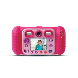 Appareil Photo Enfant VTech Kidizoom Duo DX Rose - 75 Filtres Dynamiques - 5 Jeux en Réalité Augmentée