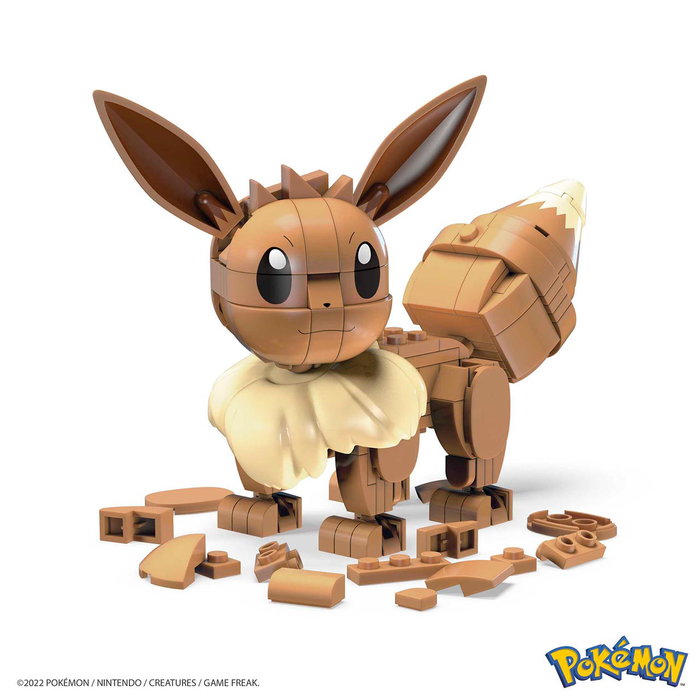 Mega Construx Pokémon Eevee - Ensemble de Construction en Blocs avec 228 Pièces - Modèle Articulé de plus de 10 cm - Jouet +7 Ans