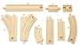 BRIO Coffret d'Extension Rails 33402 - 16 Pièces en Bois de Hêtre pour Circuit de Train - Enfant dès 3 Ans