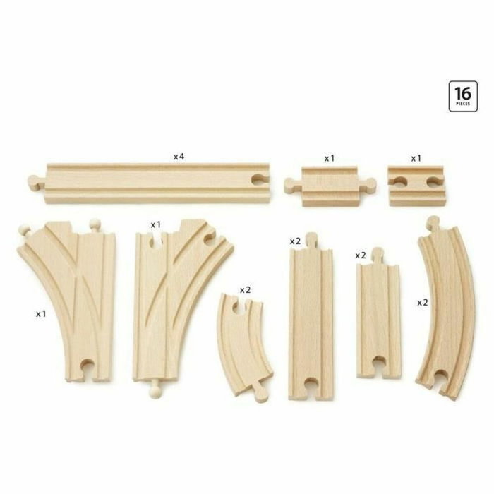 Brio Coffret Evolution Intermédiaire 16 Rails en Bois
