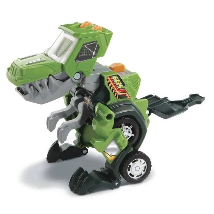 VTech Switch & Go Dinos Drex, Super T-Rex - Jouet interactif transformable T-Rex en Jeep tout-terrain pour enfants dès 4 ans