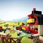 BRIO - Circuit de la Ferme en bois 20 pièces - Coffret complet avec tracteur, grue et animaux - Jeu de construction Ravensburger pour enfants