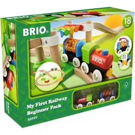 BRIO Mon Premier Circuit de Découverte - Circuit de Train en Bois 18 Pièces - Jeu d'Éveil dès 18 Mois