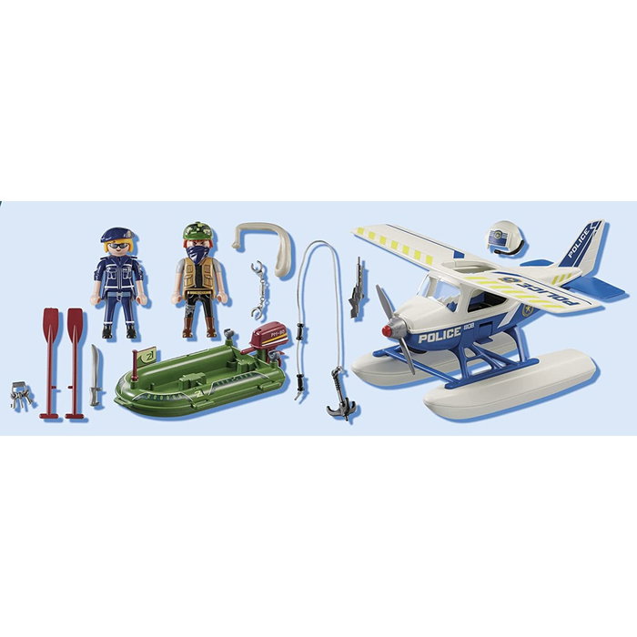 Playmobil Hydravion de police : poursuite de contrebandier