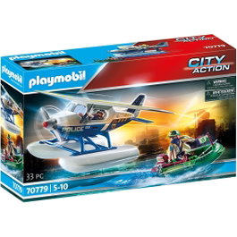 Playmobil Hydravion de police : poursuite de contrebandier