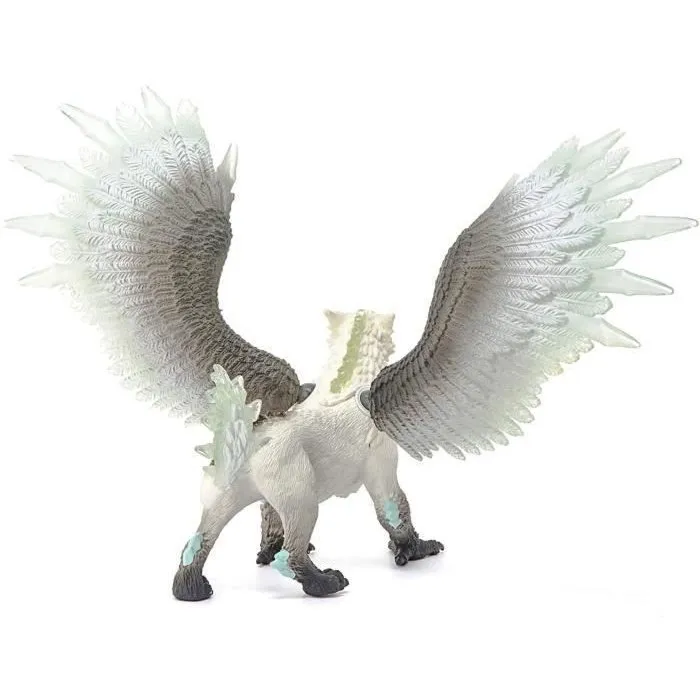 Schleich 70143 Figurine Griffon de Glace ELDRADOR, Jouet d'Action Réaliste aux Ailes Mobiles, Cadeau pour Enfants dès 7 Ans