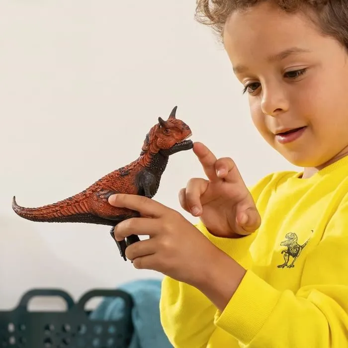Schleich 14586 - Figurine Dinosaure Carnotaure avec Détails Réalistes, Jouet Durable pour Enfants Garçons et Filles à Partir de 4 Ans