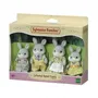 Sylvanian Families 4030 Famille Lapin Gris - Figurines Familles Sylvanian, Jouet Enfants 3 ans et plus, 4 Personnages