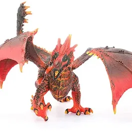 Schleich 70138 - Figurine dragon de lave rouge ELDRADOR avec parties mobiles, jouet collection créature pour enfants dès 7 ans