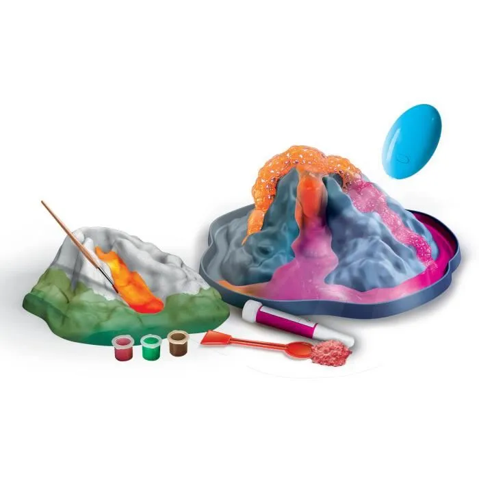 Clementoni 52629 Kit scientifique Expériences volcaniques avec volcan 3D à construire, peinture et éruptions phosphorescentes Clementoni 52629 Kit scientifique Expériences volcaniques avec volcan 3D à construire, peinture et éruptions phosphorescentes