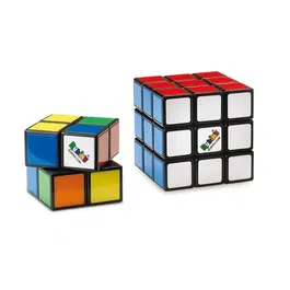 Rubik's - Coffret Duo Rubik's Cube 3x3 et 2x2 avec Méthodes de Résolution - Jeu Casse-Tête pour Enfants (à partir de 8 ans) et Adultes