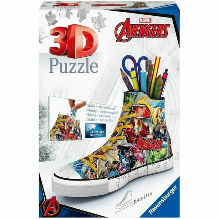 Ravensburger Puzzle 3D Sneaker Avengers - Pot à crayons 108 pièces Ravensburger Puzzle 3D Sneaker Avengers - Pot à crayons 108 pièces