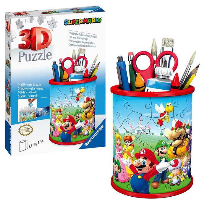 Ravensburger Pot à crayons 3D Super Mario - 54 pièces Ravensburger Pot à crayons 3D Super Mario - 54 pièces