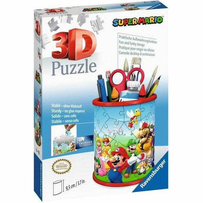 Ravensburger Pot à crayons 3D Super Mario - 54 pièces Ravensburger Pot à crayons 3D Super Mario - 54 pièces