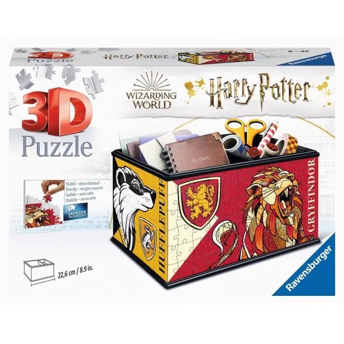 Ravensburger - Puzzle 3D Boîte de Rangement Harry Potter - 216 Pièces - Sans Colle - À Partir de 8 Ans