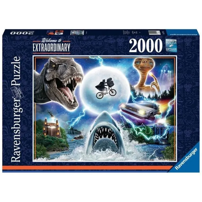 Ravensburger - Puzzle 2000 pièces Les films cultes d'Universal - Cinéma - Puzzle adulte - Multicolore Ravensburger - Puzzle 2000 pièces Les films cultes d'Universal - Cinéma - Puzzle adulte - Multicolore