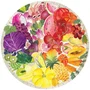 Ravensburger Circle of Colors - Puzzle rond 500 pièces, Thème Fruits et Légumes Abstrait, Illustration tendance, pour Adultes