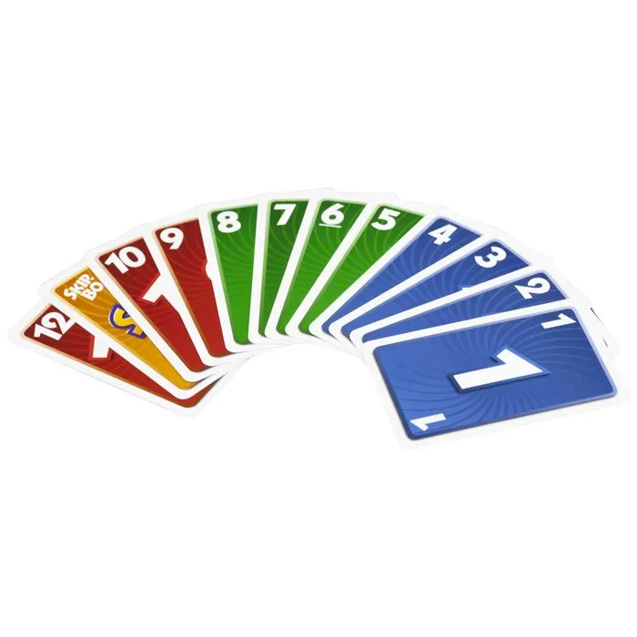 Mattel Games Jeu de Cartes Skip-Bo 52370 - Crapette Originale pour 2 à 8 Joueurs, 7 Ans et Plus
