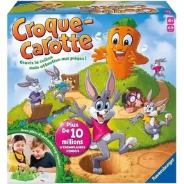 Ravensburger - Croque Carotte 22223 - Jeu de parcours et de hasard pour enfants dès 4 ans - 2 à 4 joueurs