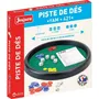 Jeujura Piste de Dés 421 Réf. 8154 Yam avec 5 Dés, 21 Jetons et 1 Bloc Score - Diamètre 31 cm - Jeu de Société Enfant dès 3 ans