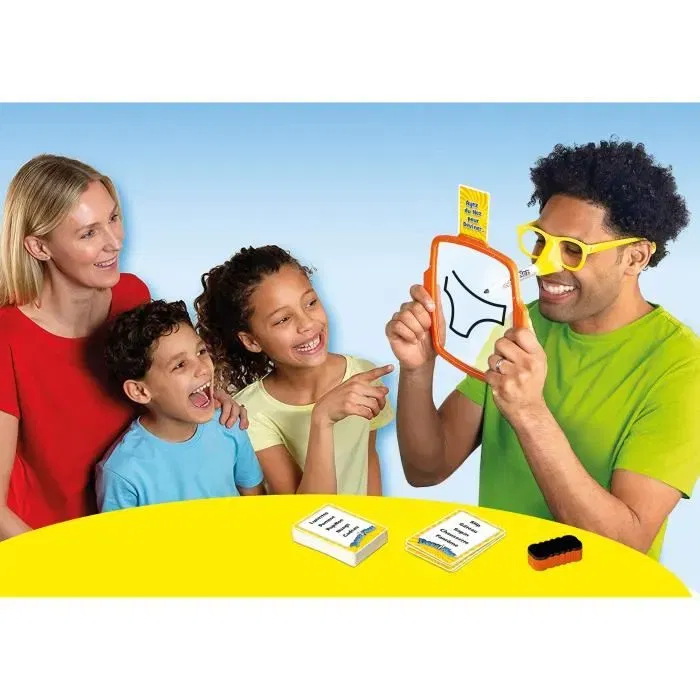 Megableu Dessi'Nez - Jeu de société dessin avec le nez, à partir de 3 joueurs, langue française